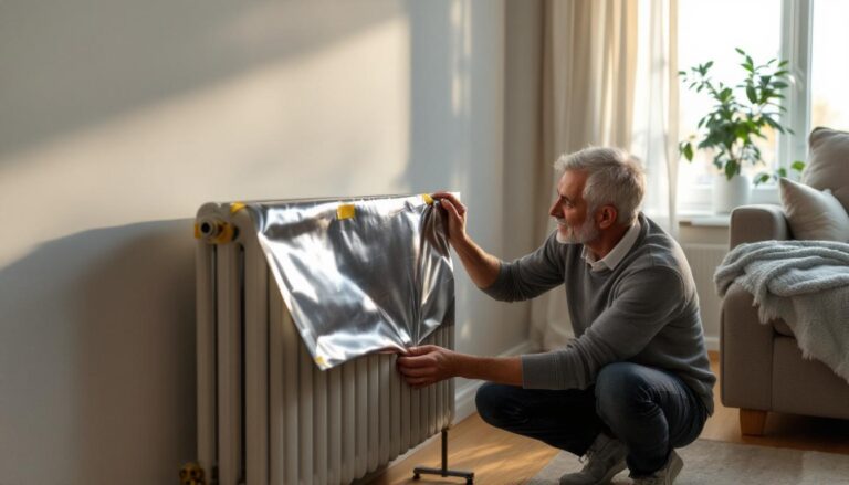 het plaatsen van aluminiumfolie achter radiatoren verbetert effectief de warmteverspreiding en verhoogt de energie-efficiëntie in uw huis.