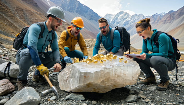 geologen ontdekken dat aardbevingen kunnen leiden tot de vorming van goudklompjes via kwarts, een verrassende natuurlijke gebeurtenis.