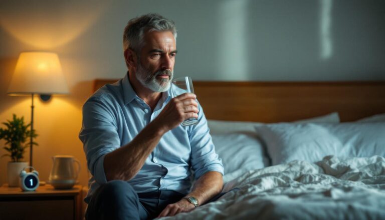 ontdek wat slaapexperts zeggen over het drinken van water vlak voor het slapengaan, en leer wanneer en hoe dit je slaap kan beïnvloeden.