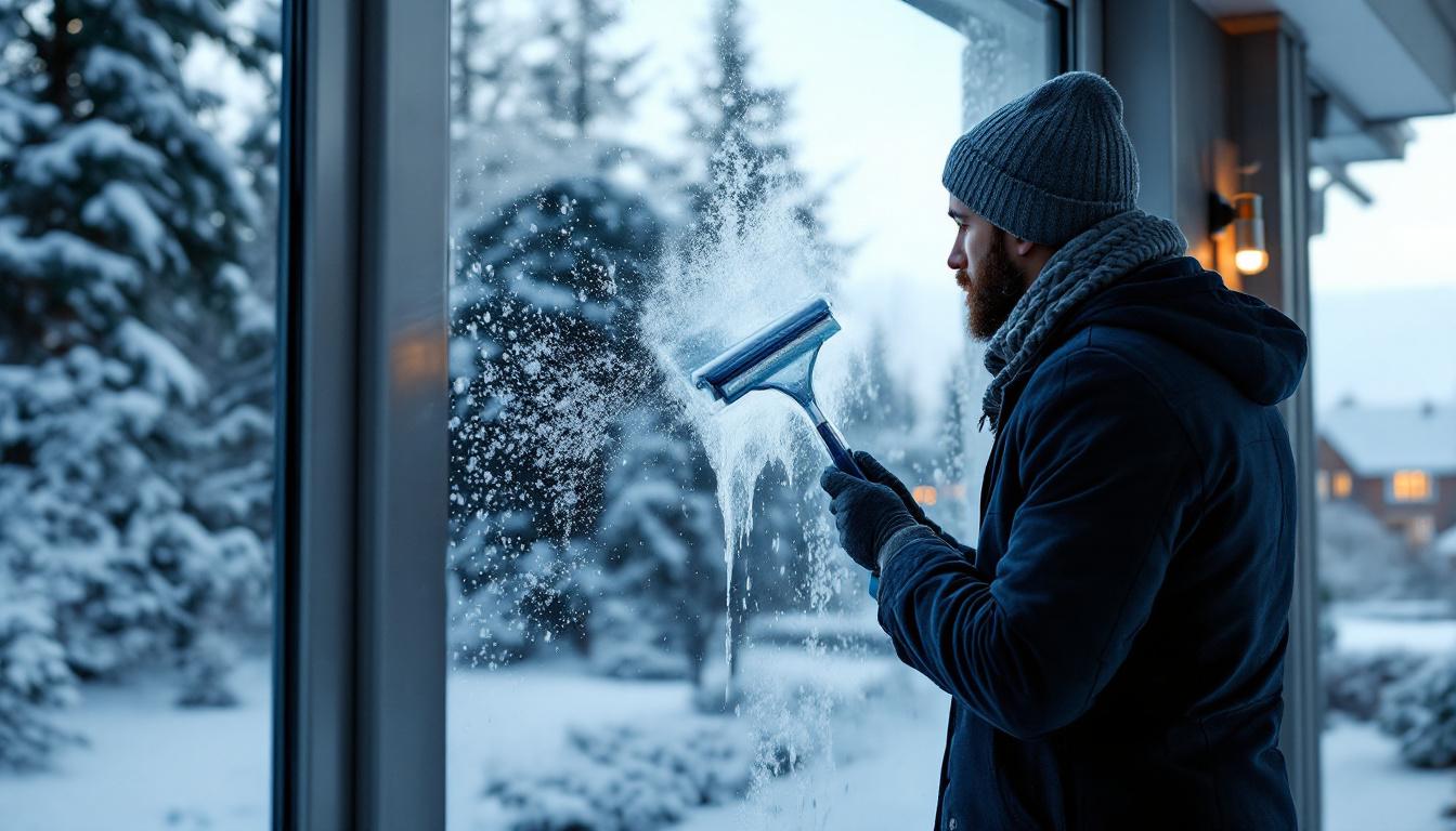 ontdek een effectieve methode om ramen zelfs bij strenge kou streeploos schoon te krijgen. eenvoudig, snel en perfect resultaat, ongeacht het winterweer.