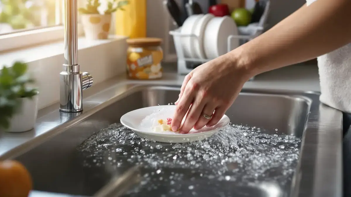 Die handeling die u elke keer voor de afwas doet voorkomt dat uw vaat echt schoon wordt