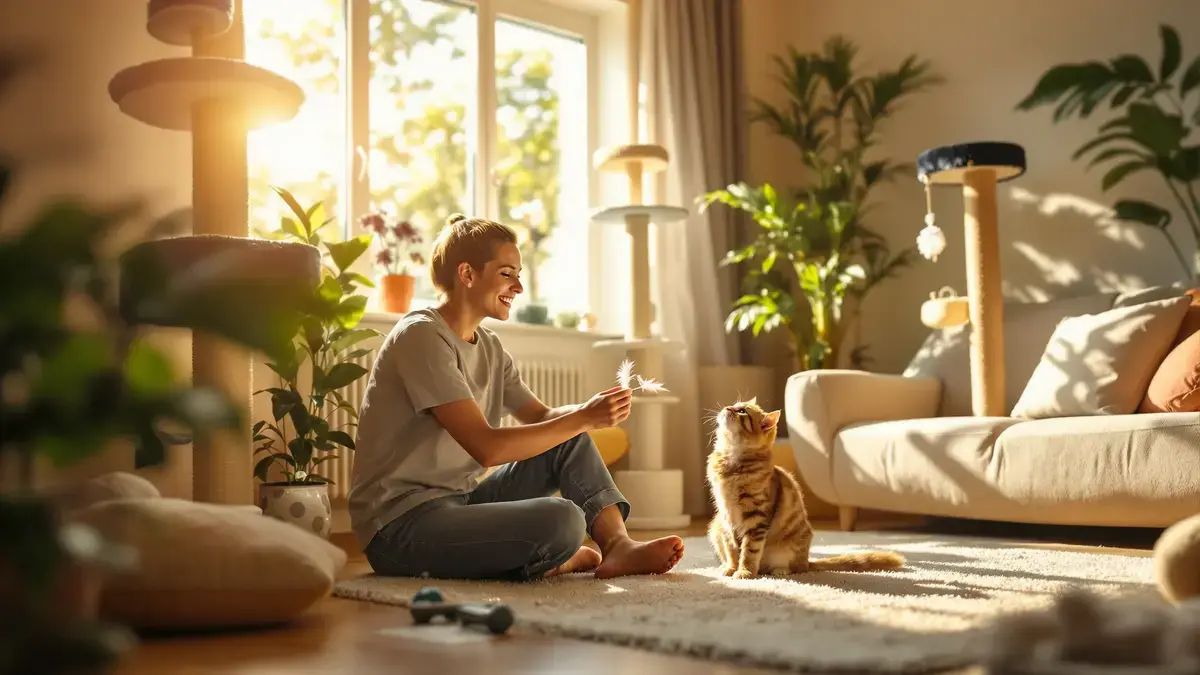 Binnenkatten ontwikkelen vaak onzichtbare problemen, tenzij hun omgeving op de juiste manier wordt gestimuleerd