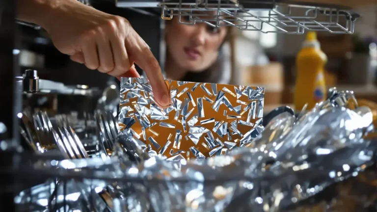 Een eenvoudig stukje aluminium in de vaatwasser geeft het bestek een bijna nieuwe glans