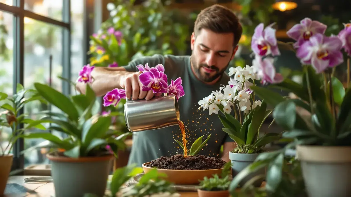 Koffiedik onder de orchideeën: deze handeling kan ze redden of geruisloos doen verwelken