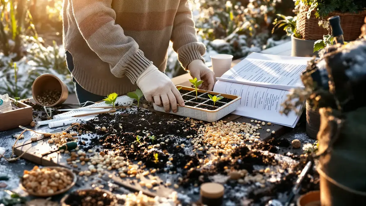 Deze zeer langzaam kiemende planten moeten in januari gezaaid worden om hun teelt te laten slagen