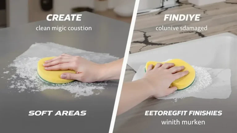 De magische spons is niet onschuldig: wat hij veilig schoonmaakt en wat hij beschadigt