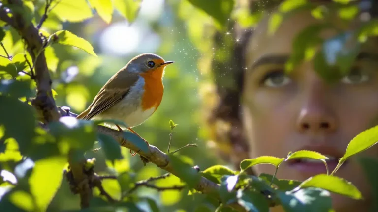 Het roodborstje heeft een voor de mens onzichtbare waarneming, hij ziet wat wij nooit zullen zien