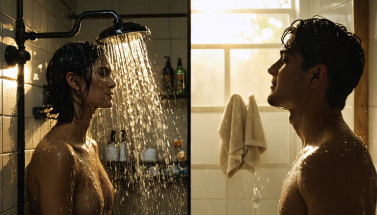 ontdek de 10 verrassende psychologische verschillen tussen ’s avonds en ’s ochtends douchen en hoe dit jouw stemming en gedrag kan beïnvloeden.