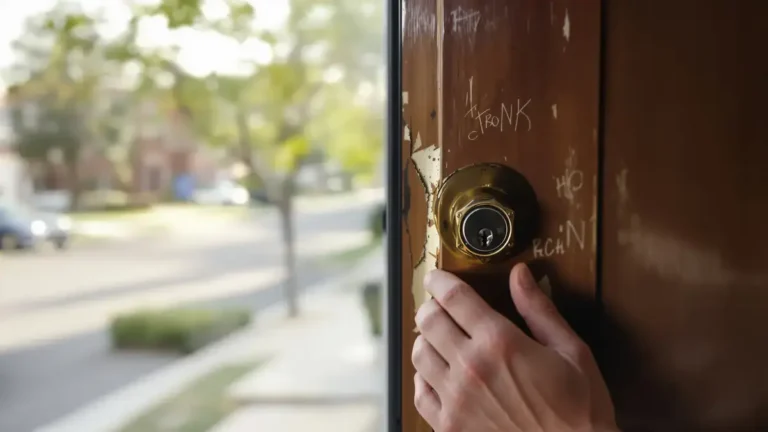Dit onzichtbare detail aan de voordeur verraadt dat inbrekers uw woning op het oog hadden
