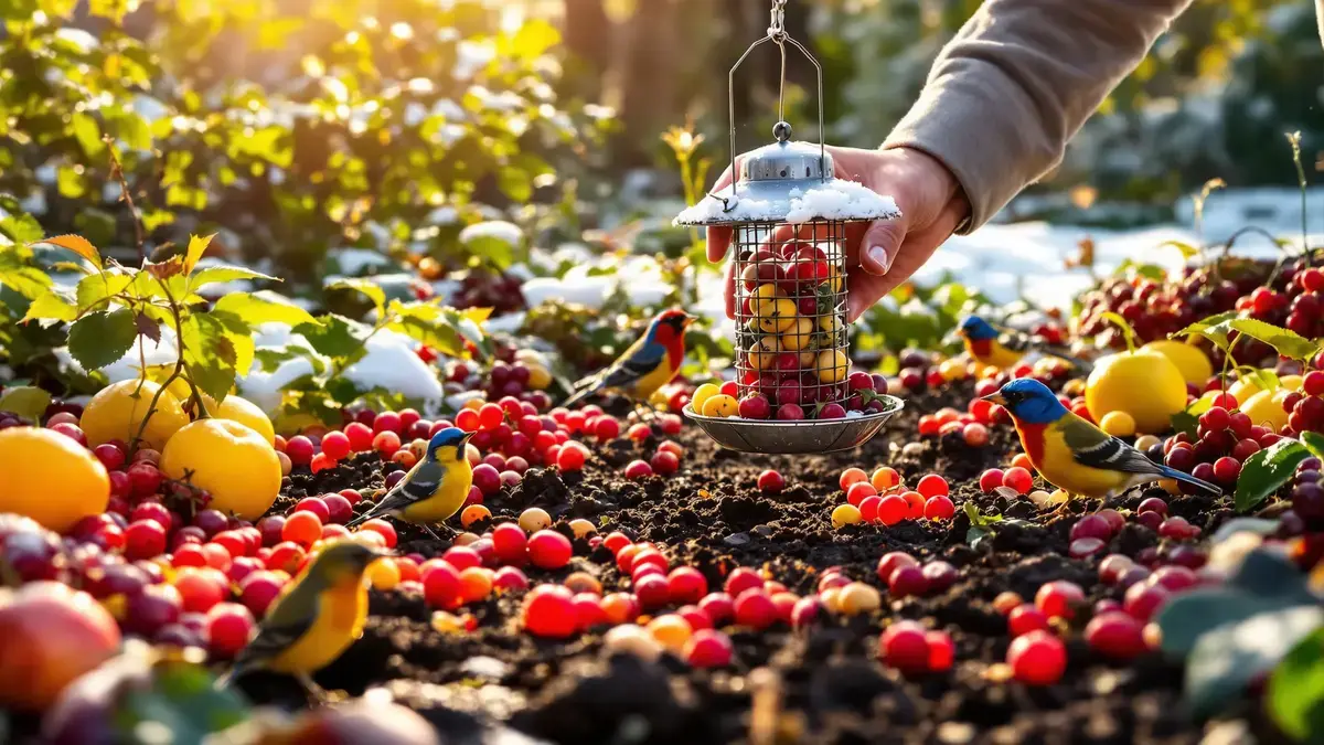 Deze vaak weggegooide wintervrucht is eigenlijk een waardevolle bondgenoot om vogels aan te trekken en de moestuin te verrijken