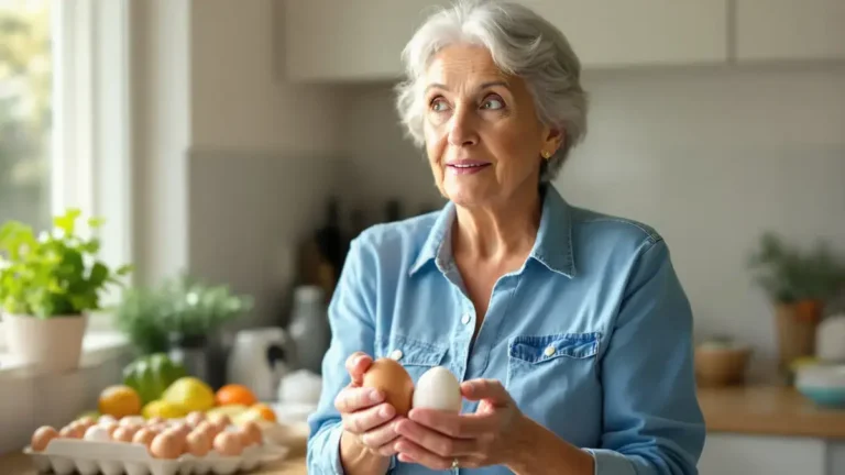 Op haar 60ste ontdekt ze eindelijk het echte verschil tussen witte en bruine eieren en begrijpt wat ze eerder had moeten doen