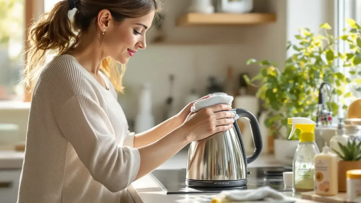 Deze zeepvrije techniek verwijdert kalkaanslag uit een waterkoker zonder deze te beschadigen